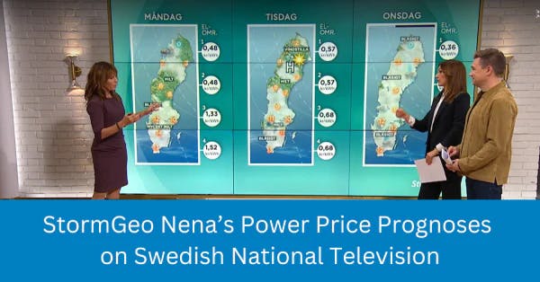 StormGeo Power prognose on Swedish TV