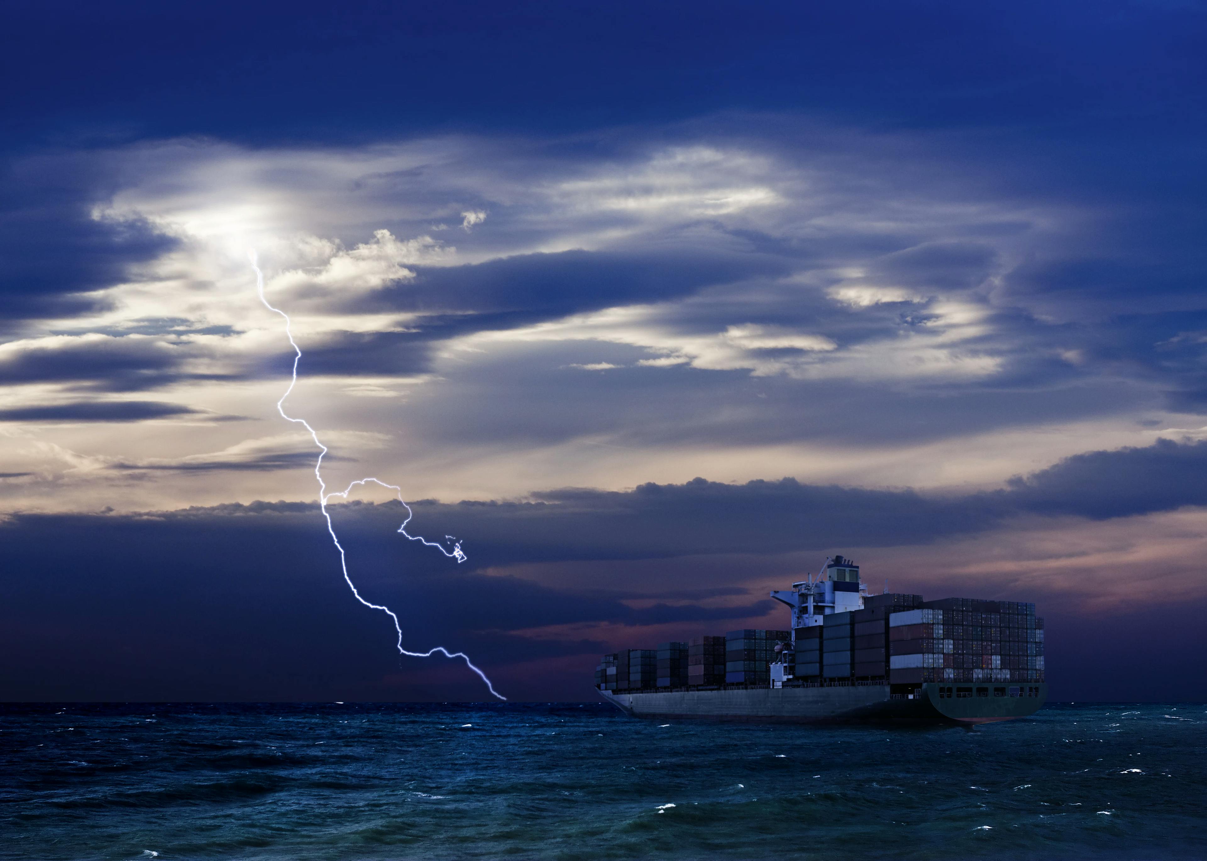 container vessel lightning